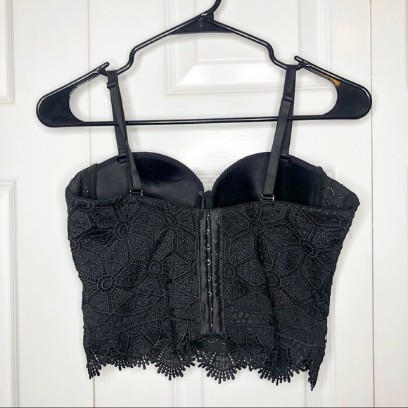 Lace Black Crop Top - Picture 2 of 2